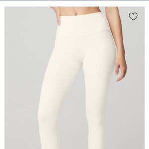 Alo yoga ivory white leggings airbrush high waist